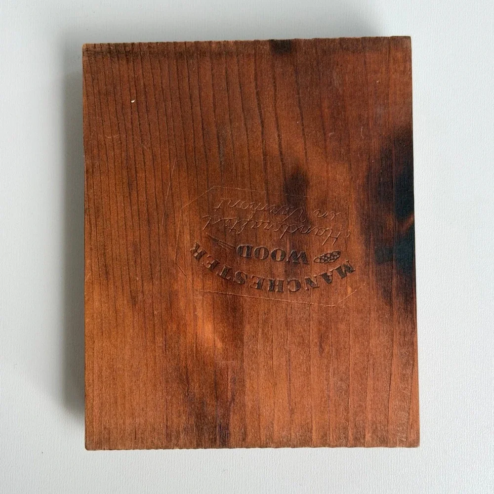 Vintage Hummel Wood Plaque Handcrafted Girl on Fence Art Old‎ World Cottagecore